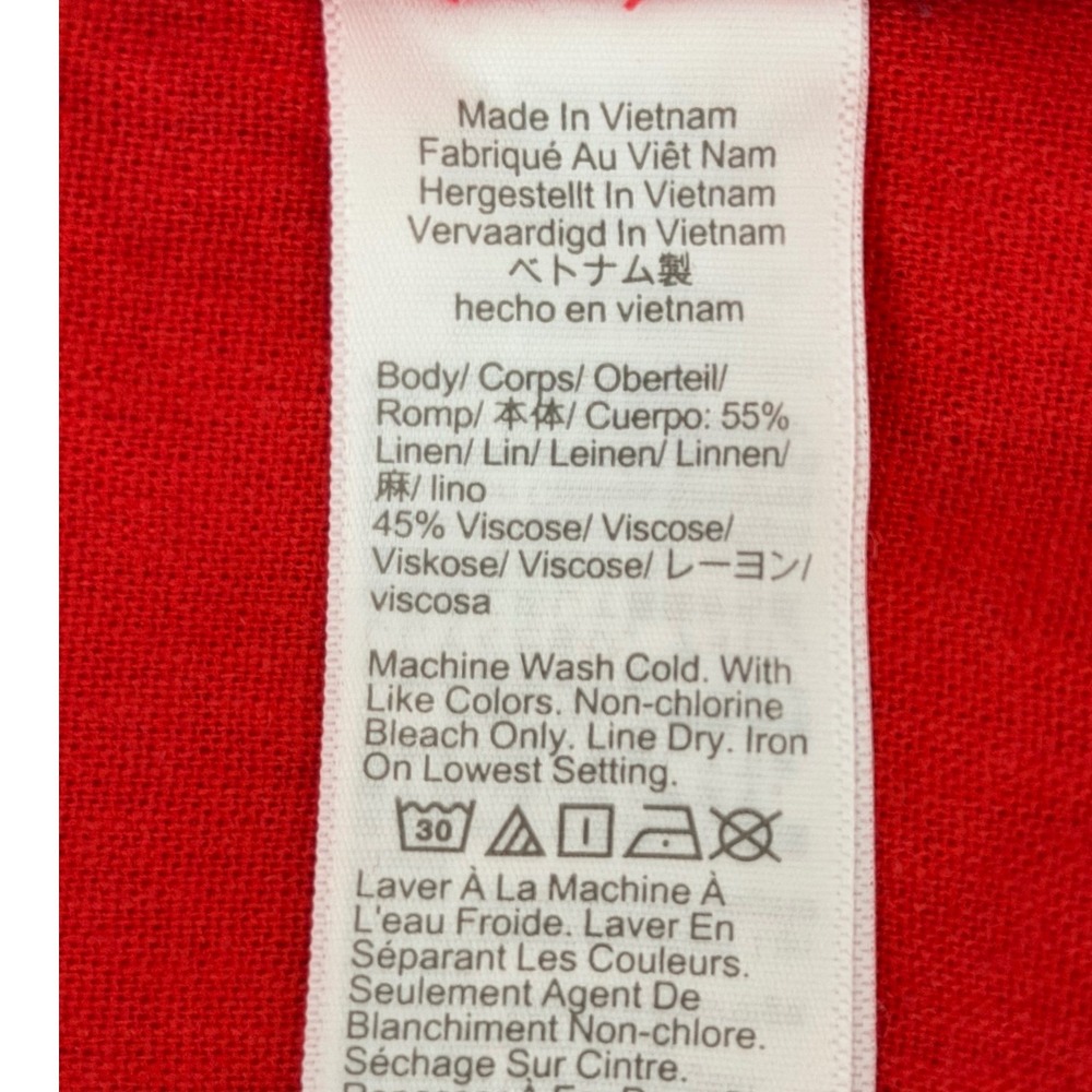 J.Crew Minimalist Womens Red Linen Blend Sleeveless Shift Dress Size 16 - Picture 5 of 11
